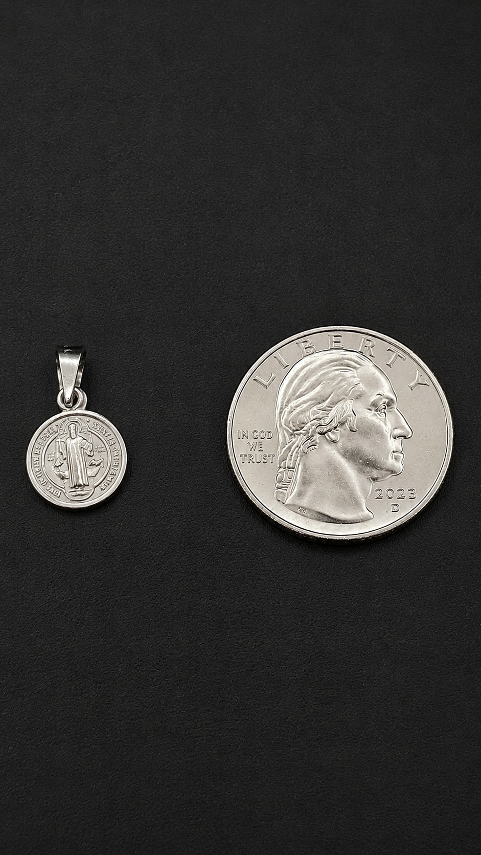 .925 Sterling Silver San Benito Medal Pendants
