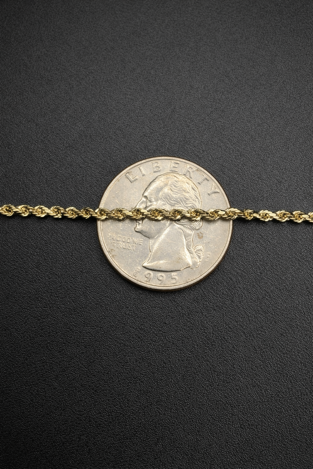 10K Yellow Gold Lightweight 2MM Rope Chain – Made in New York