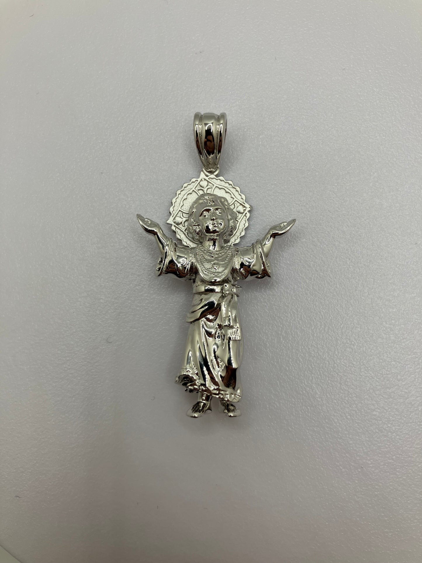 .925 Sterling Silver Divine Baby Jesus Pendant