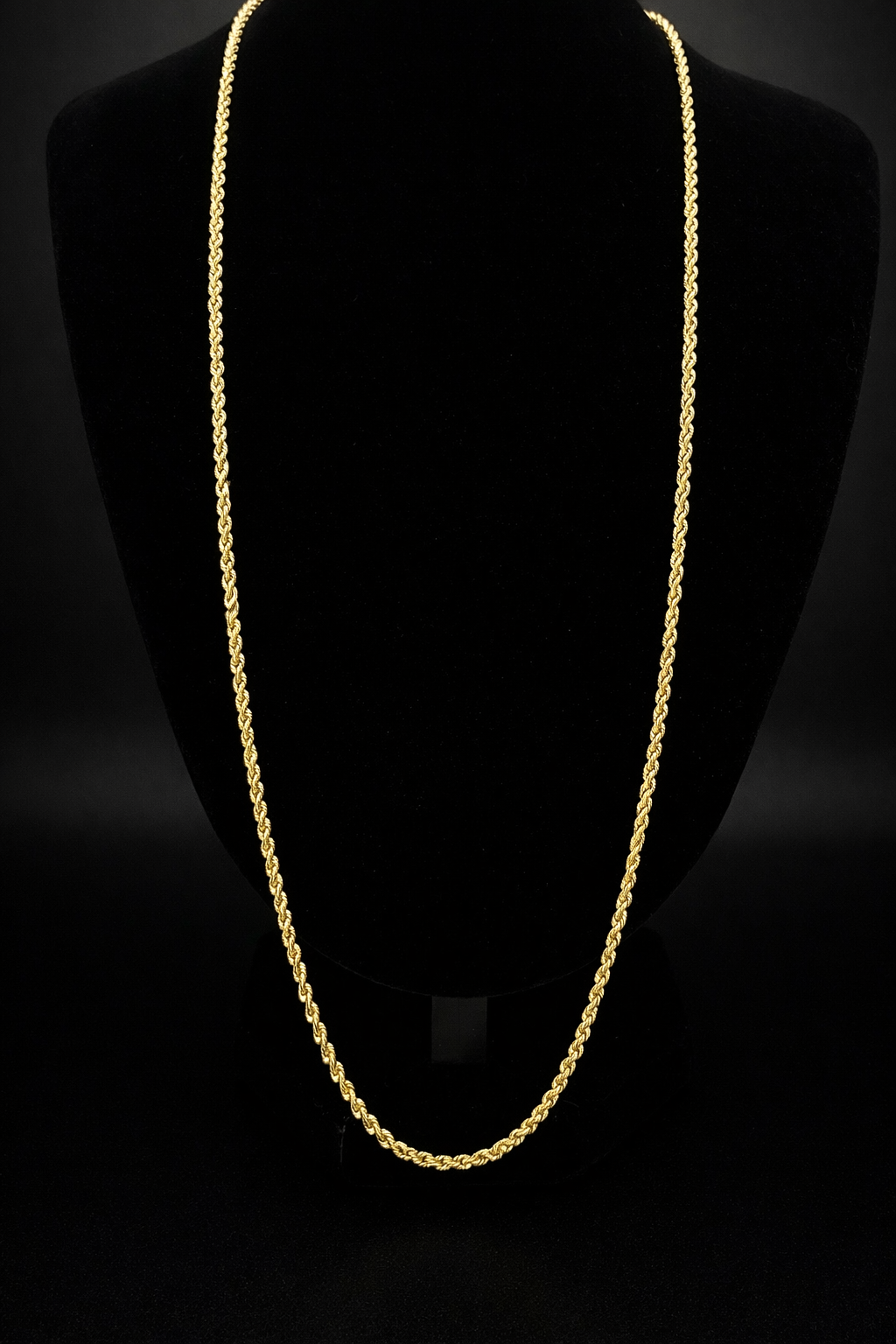 14K Yellow Gold Lightweight 2MM Rope Chains - Made In New York