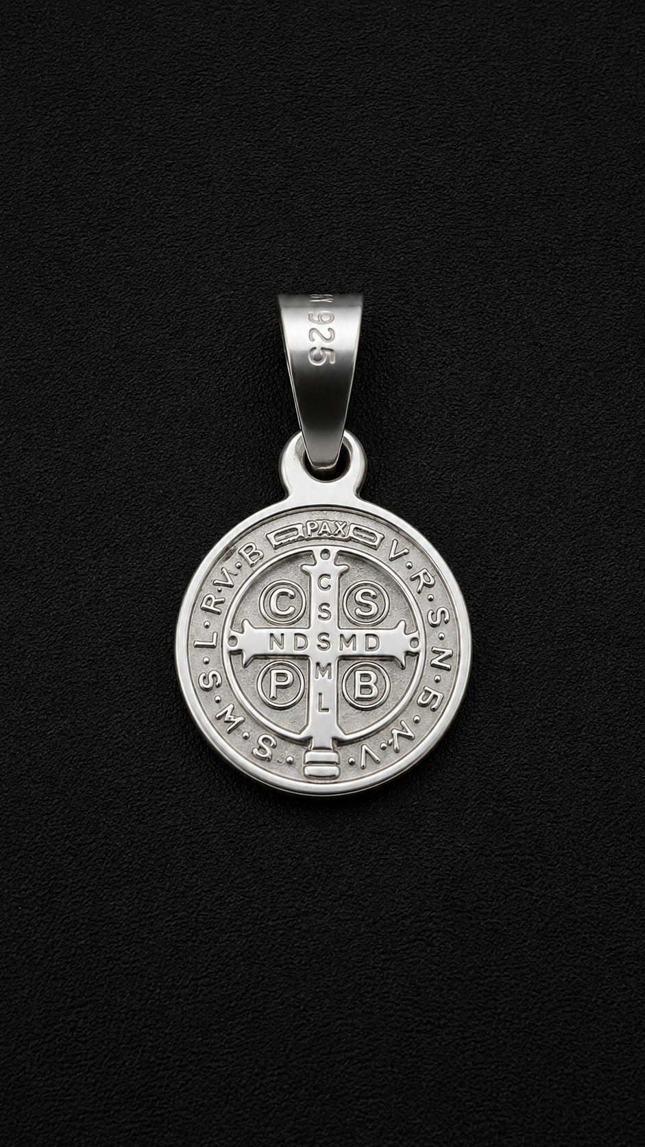 .925 Sterling Silver San Benito Medal Pendants