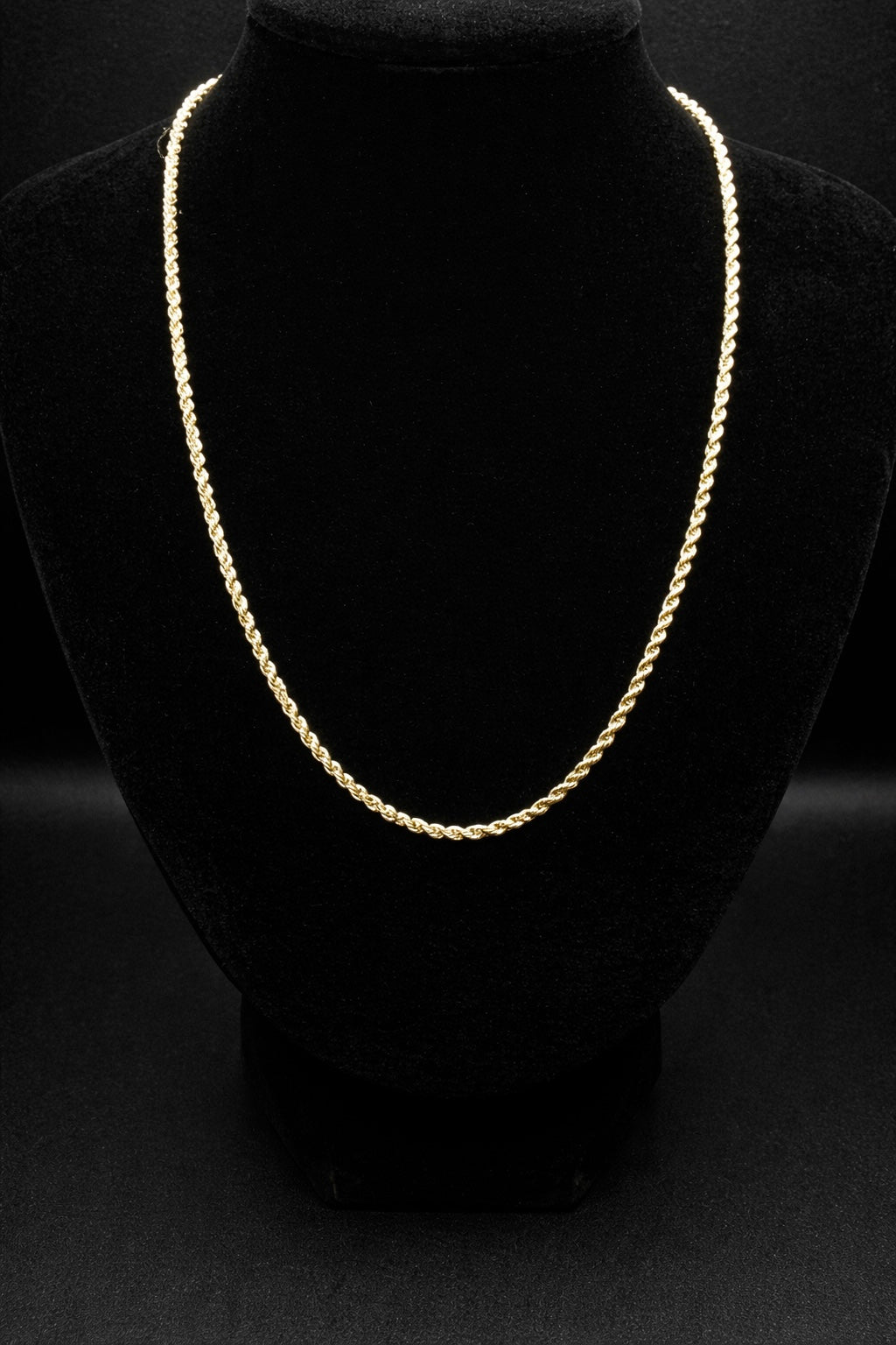10K Yellow Gold Lightweight 2MM Rope Chain – Made in New York
