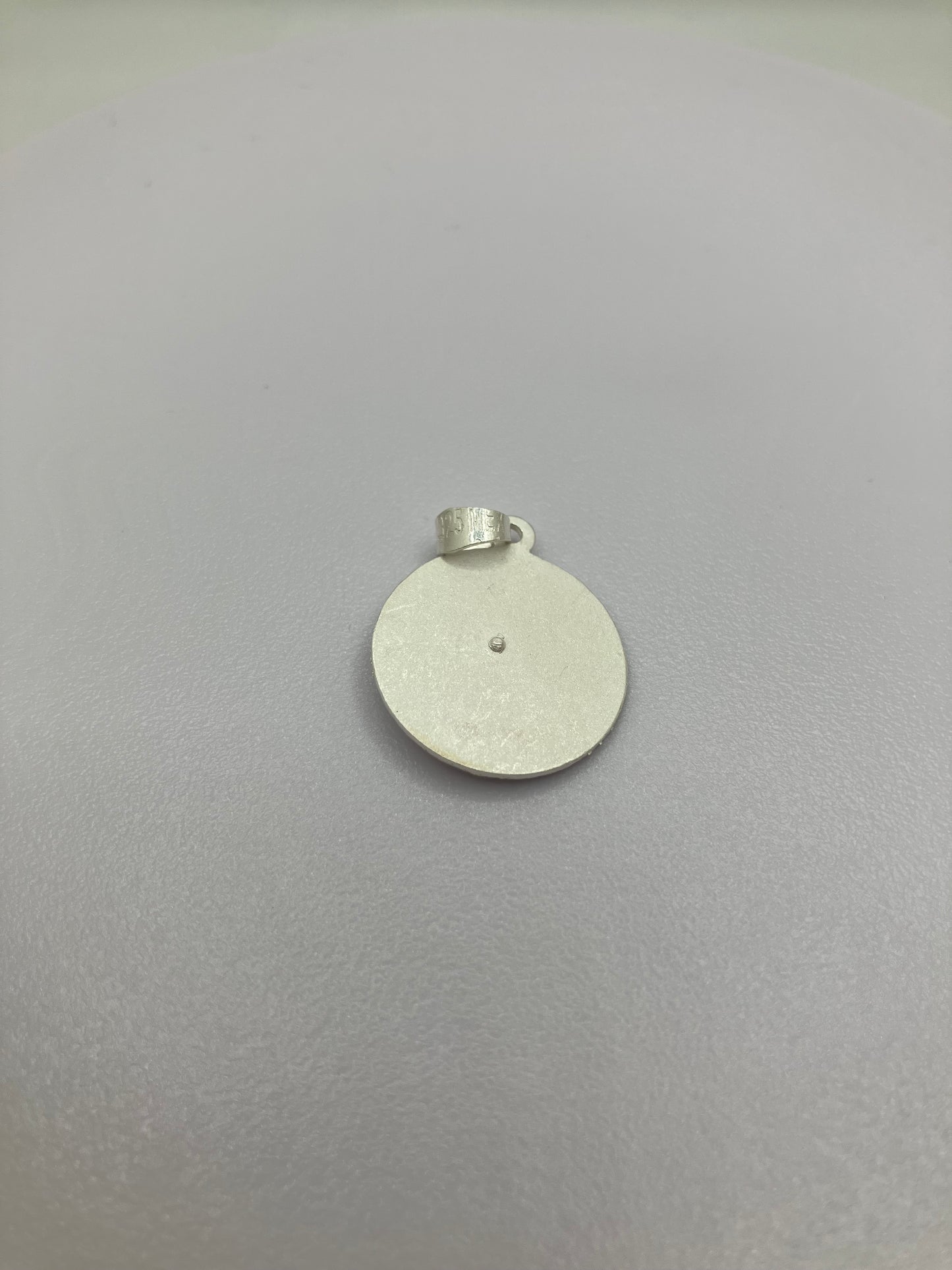 .925 Sterling Silver Diamond Cut Jesus Pendant