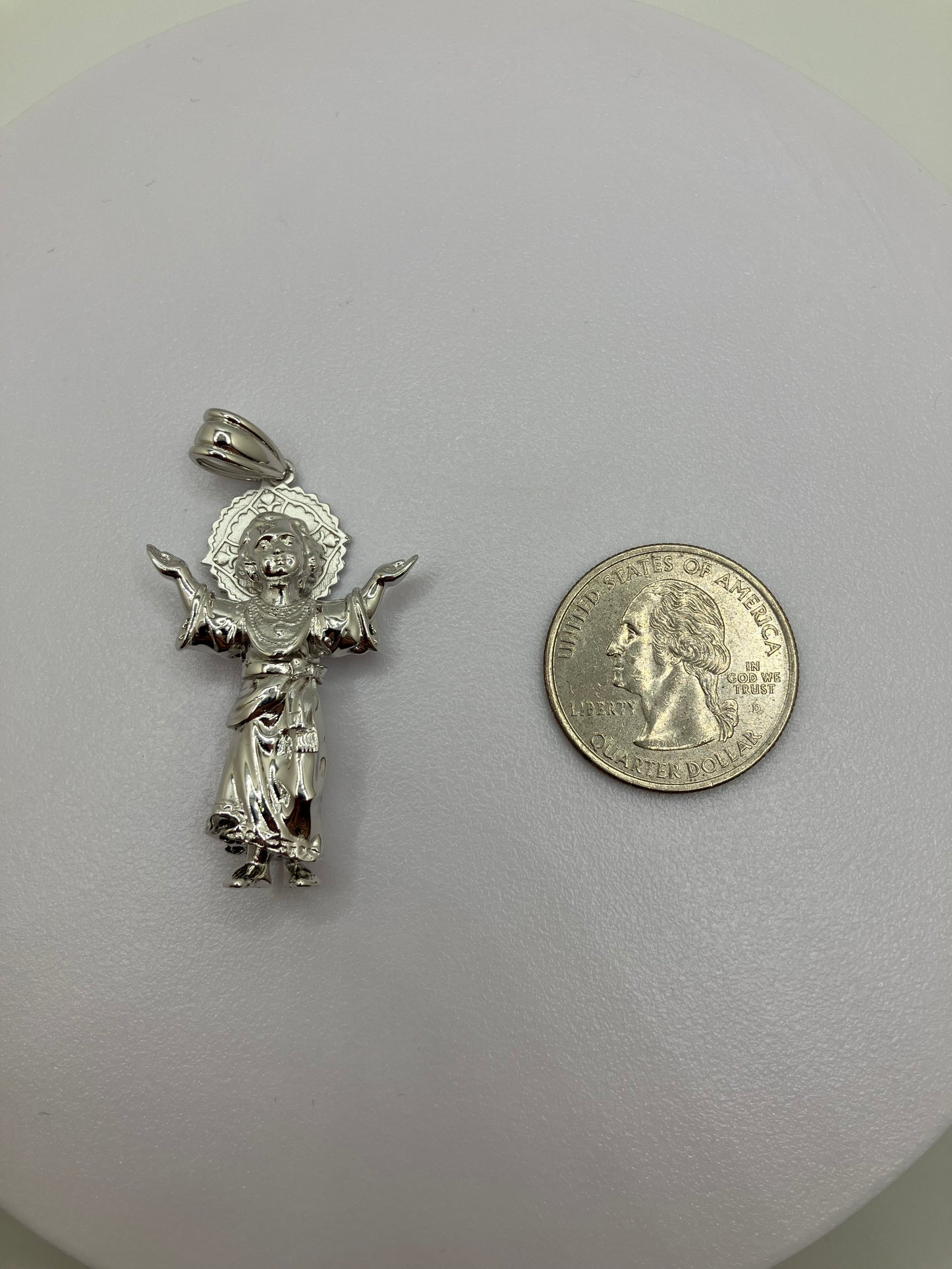 .925 Sterling Silver Divine Baby Jesus Pendant