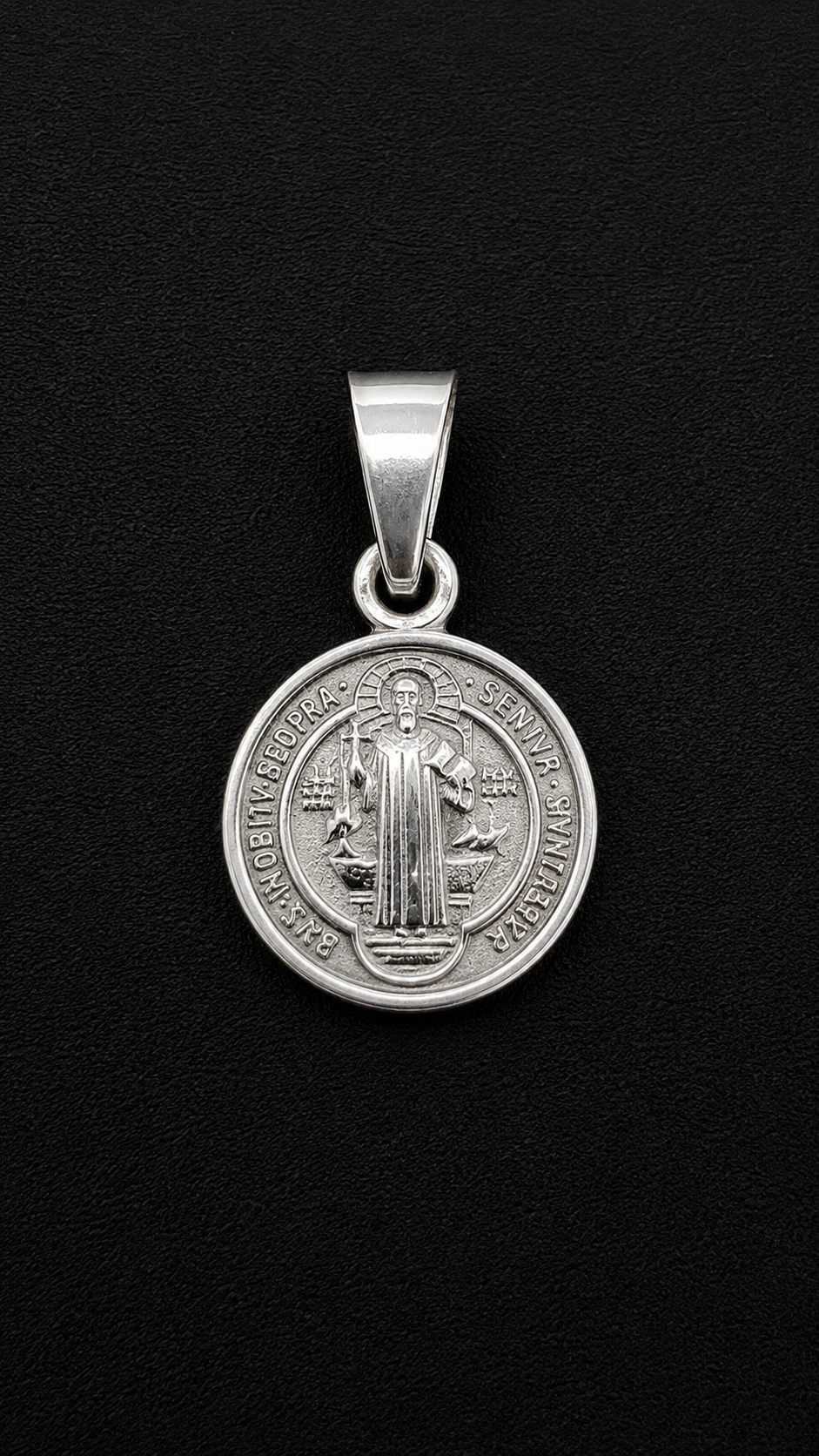 .925 Sterling Silver San Benito Medal Pendants