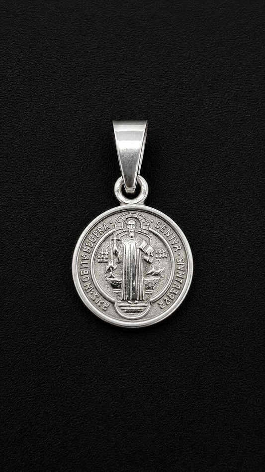 .925 Sterling Silver San Benito Medal Pendants