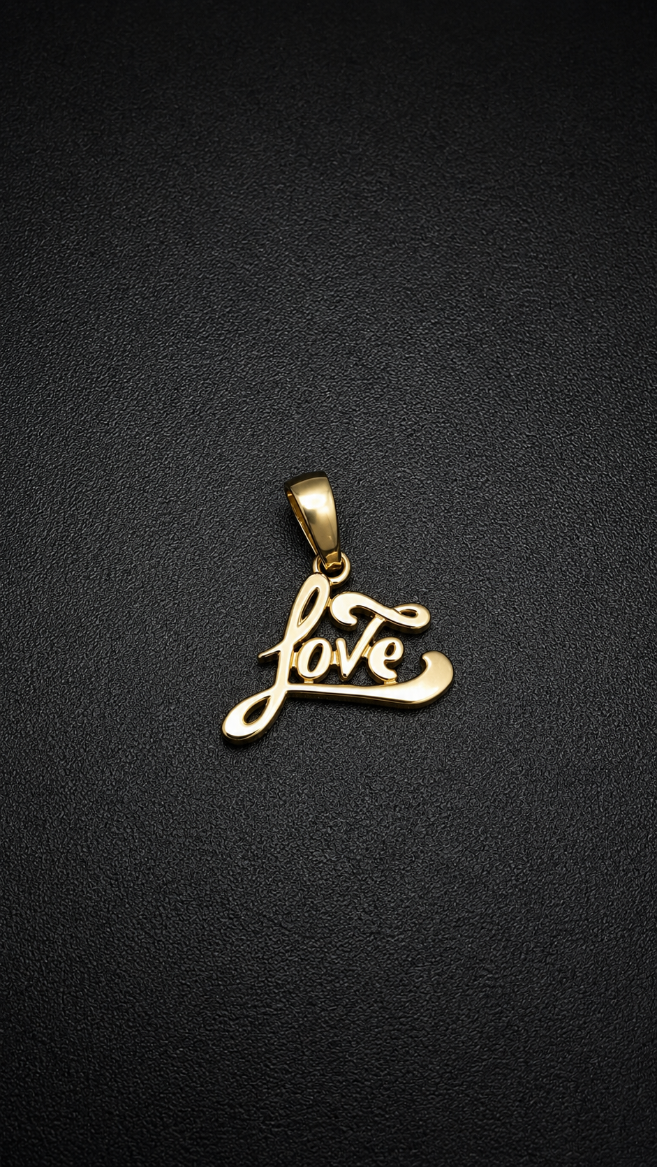 10K Yellow Gold Love Pendant