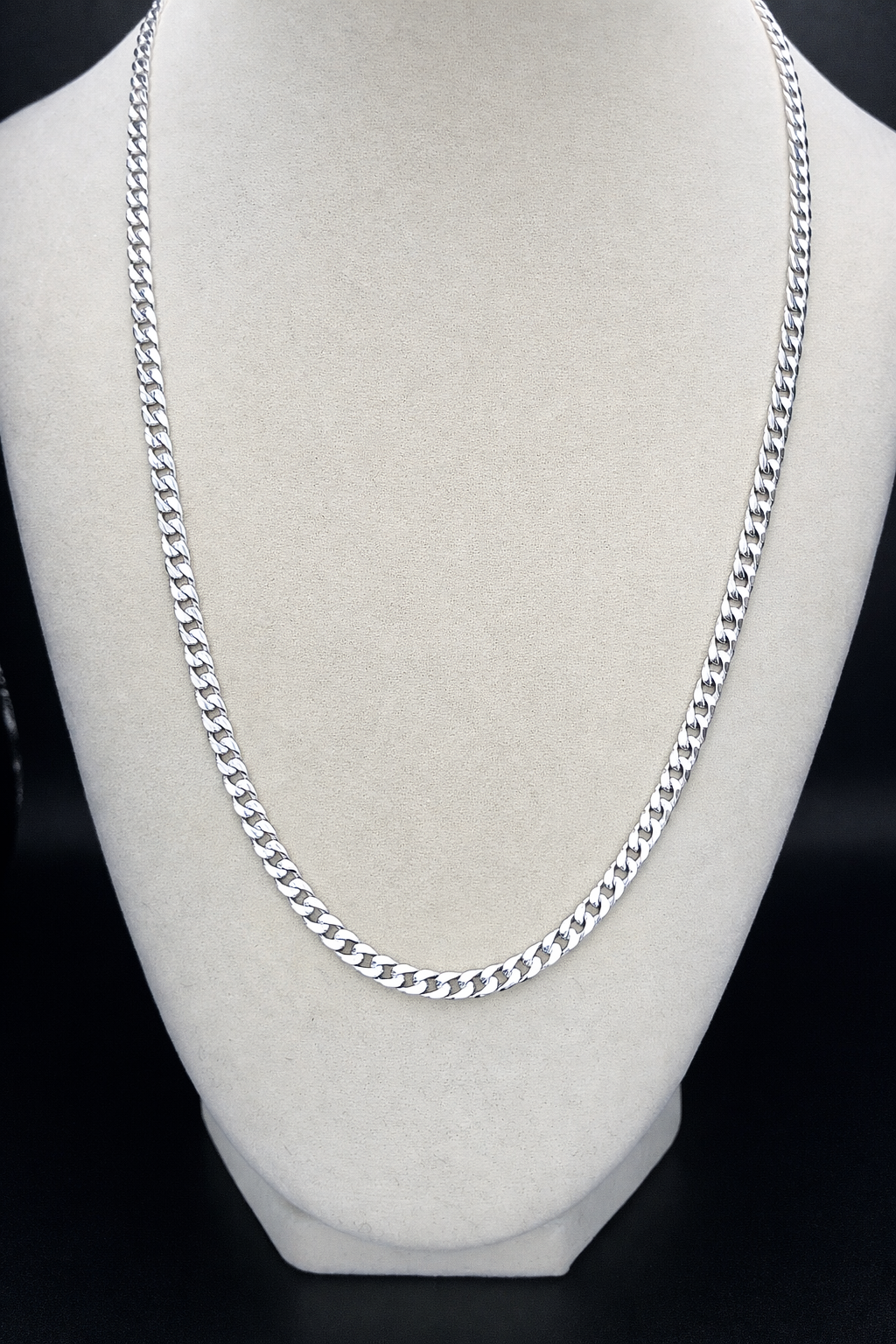 .925 Sterling Silver 100 Curb Chains 3.9mm