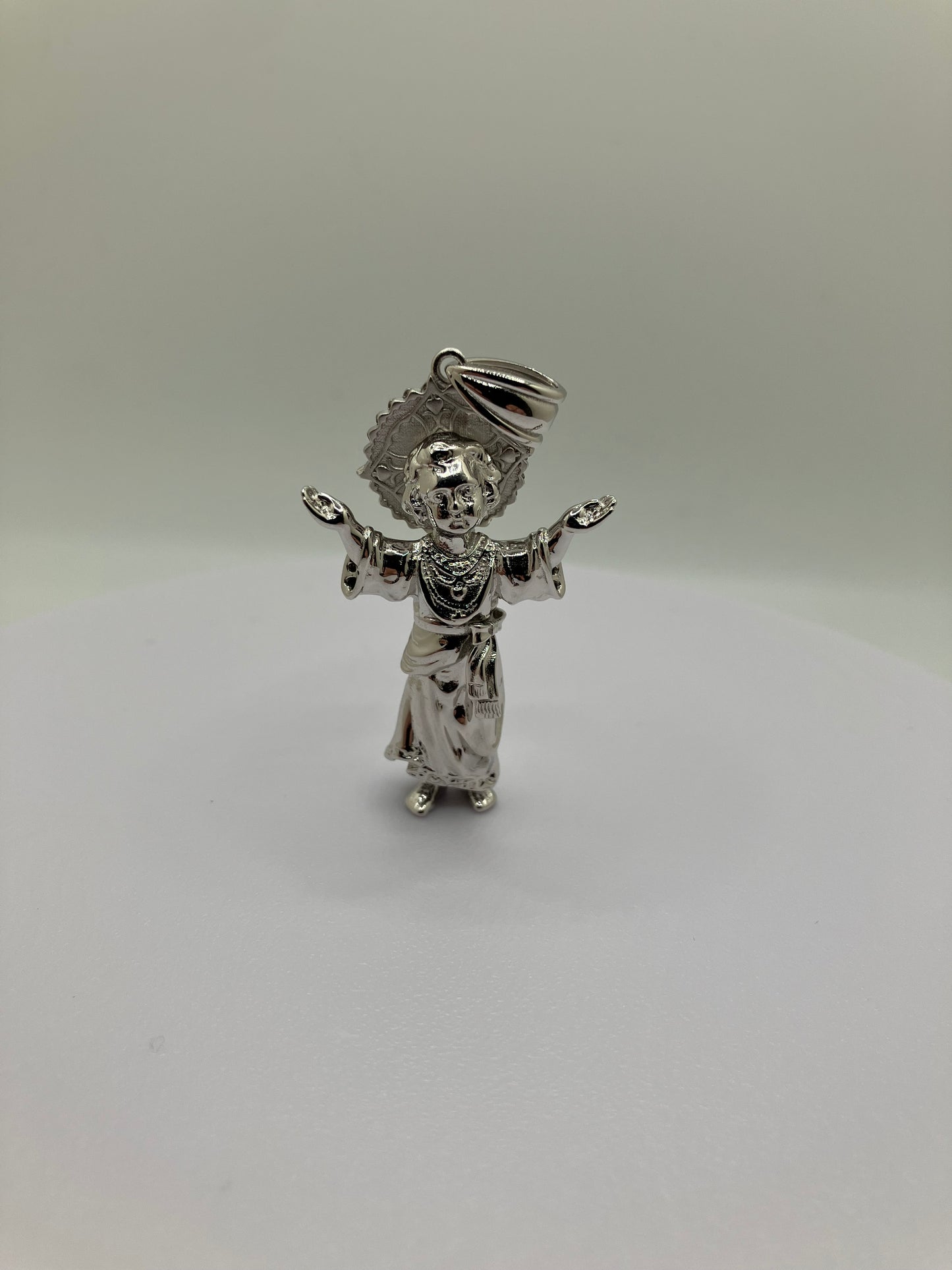 .925 Sterling Silver Divine Baby Jesus Pendant