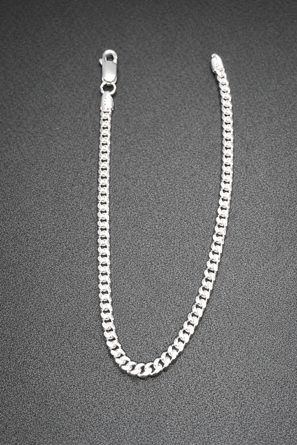 .925 Sterling Silver High Polish Miami Cuban 120 Bracelet 3.7mm